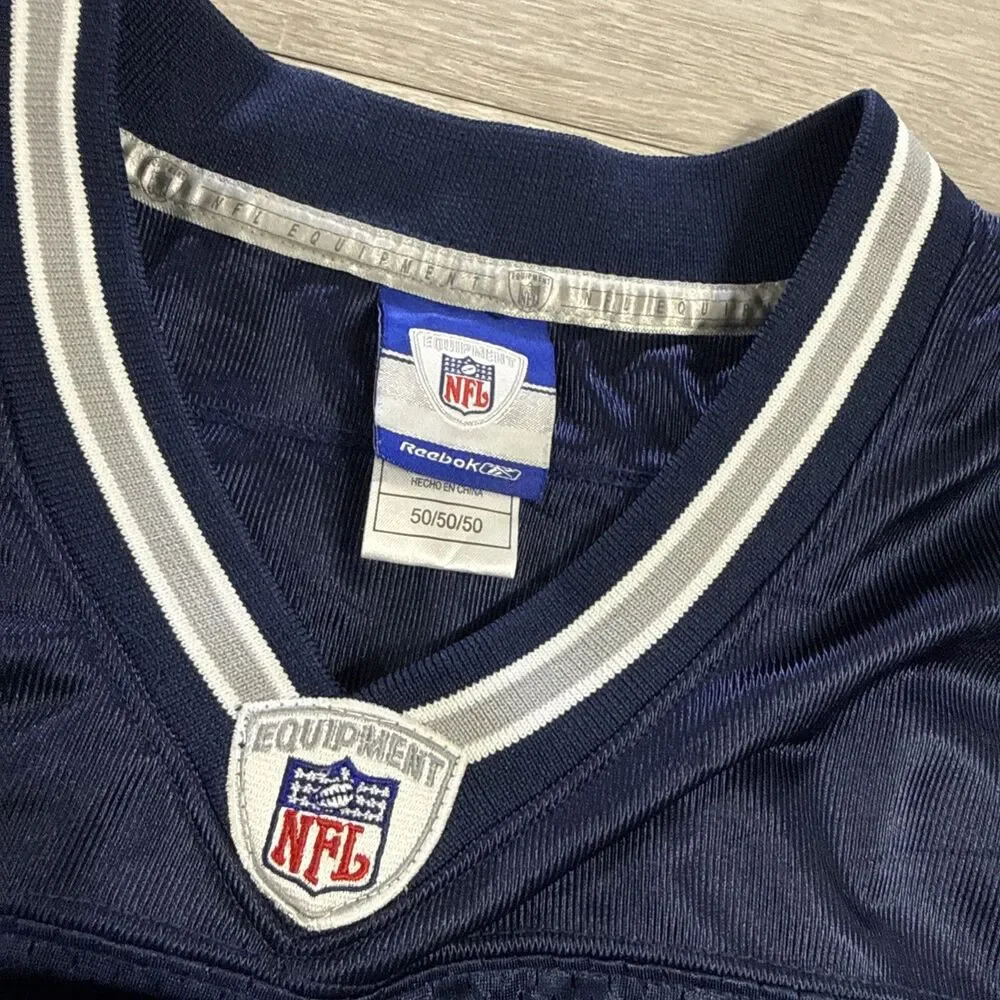 Tony Romo Jersey Dallas Cowboys NFL Reebok Men's Blue Size 50